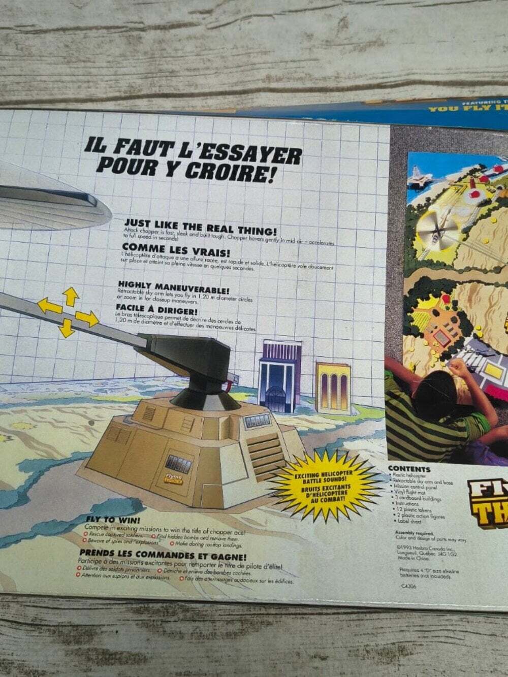 1993 Milton Bradley / Hasbro "Flying Thunder" motorized helicopter game - Picture 3 of 9